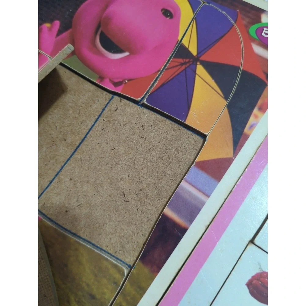 Barney Blues Clues Teletubbies Playskool Swim Wooden Puzzles Vintage lot